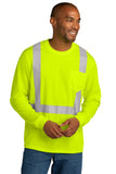 CornerStone® ANSI 107 Class 2 Mesh Long Sleeve Tee - Safety Yellow