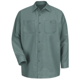 Men's Long Sleeve Industrial Work Shirt - Light Green