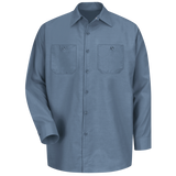 Men's Long Sleeve Industrial Work Shirt - Postman Blue