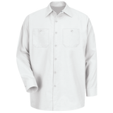 Men's Long Sleeve Industrial Work Shirt - White